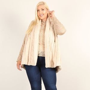 Faux Fur Vest Jacket